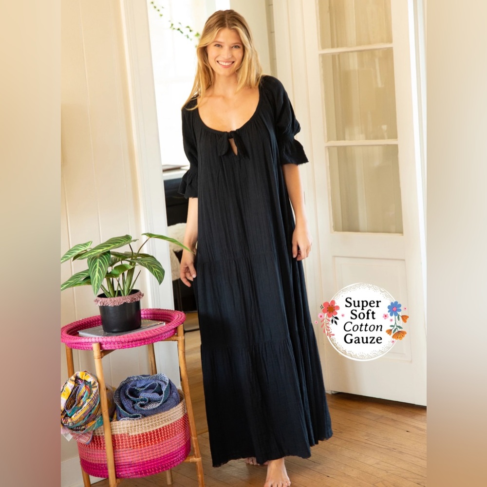 Natural Life Sienna gauze maxi dress NWOT